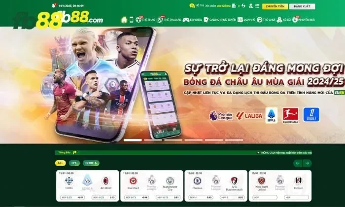 Thể thao eSports 7 FB88 Thể thao eSports 7 FB88 là sảnh game thú vị tại nhà cái